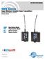 SMV Series. Super Miniature Variable Power Transmitters With Digital Hybrid Wireless Technology US Patent 7,225,135 INSTRUCTION MANUAL
