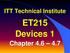 ITT Technical Institute. ET215 Devices 1. Chapter