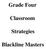 Grade Four. Classroom. Strategies. Blackline Masters