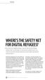 WHERE S THE SAFETY NET FOR DIGITAL REFUGEES?