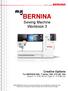 BERNINA Sewing Machine Workbook 3