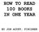 HOW TO READ 100 BOOKS IN ONE YEAR BY JON ACUFF, FINISHER