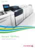 Versant TM 180 Press Brochure. VersantTM. 180 Press Simplify. Automate. Do more.