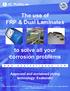 The use of FRP & Dual Laminates