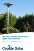 How to Assemble Your Solar Light & Accessories