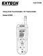 User Guide. Heavy Duty Psychrometer + IR Thermometer. Model HD550