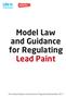 Model Law and Guidance for Regulating Lead Paint