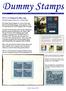 Issue 20 A Newsletter Covering British Stamp Printers' Dummy Stamp Material Quarter 1, 2011