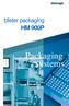 blister packaging HM 900P Packaging Systems