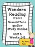 Wonders Reading Grade 2 Newsletters and/or Study Guides Unit 1 Weeks 1-5