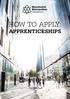 HOW TO APPLY: APPRENTICESHIPS