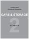 CARE & storage 2s e c t i o n