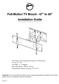 Full-Motion TV Mount - 47 to 90 Installation Guide