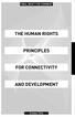 THE HUMAN RIGHTS PRINCIPLES FOR CONNECTIVITY AND DEVELOPMENT