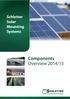 Schletter Solar Mounting Systems. Components Overview 2014/15
