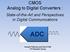 CMOS Analog to Digital Converters : State-of-the-Art and Perspectives in Digital Communications ADC