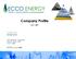 Company Profile. ECCOEnergy.com OTCBB. ECCE. July 1, Trading Symbol Marquart St. Suite 206 Houston, Texas