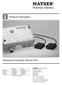 Polymer Electric. Product information. Ultrasonic Industrial Sensor USi