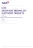 GCSE DESIGN AND TECHNOLOGY ELECTRONIC PRODUCTS