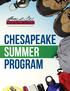 the center for environment & society Chesapeake summer program
