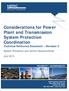 Considerations for Power Plant and Transmission System Protection Coordination