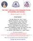 The 21th Conference of the Romanian Society of Probability and Statistics