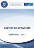 RAPORT DE ACTIVITATE SEMESTRUL I 2017