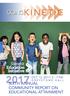 GOINGKINETIC SIXTH ANNUAL COMMUNITY REPORT ON EDUCATIONAL ATTAINMENT OCT. 12, P.M. G R E Y S T O N E H A L L