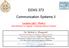 EENG 373. Communication Systems II