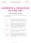 ELEMENTS & PRINCIPLES OF FINE ART
