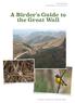 A Birder s Guide to the Great Wall