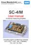 SC-4/M User manual 4-channel measuring amplifier