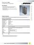Panaray MB4 TECHNICAL DATA SHEET. modular bass loudspeaker. Key Features. Product Overview. Technical Specifications