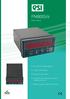 PM8005/6 PM8005/6. Panel Meter Panel Meter. AC and DC supply options. 5 digit LED display. Direct access menu