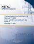 Transmission Availability Data System (TADS) DATA REPORTING INSTRUCTION MANUAL