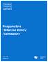 Responsible Data Use Policy Framework