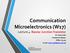 Communication Microelectronics (W17)