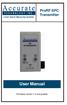 Transmitter. User Manual. Firmware version 1.0 and greater