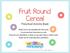 Fruit Round Cereal. Preschool Activity Book