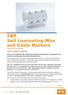 SBP Self Laminating Wire and Cable Markers