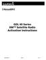GDL 69 Series XM Satellite Radio Activation Instructions