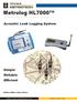 Metrolog HL7000TM. Acoustic Leak Logging System. Simple Reliable. Reduce Water Leaks Faster...