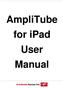 AmpliTube for ipad User Manual
