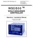 WSC-1000 TM WELD SEQUENCE CONTROLLER. Operation / Installation Manual. Computer Weld Technology, Inc.