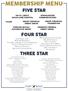 FIVE STAR FOUR STAR THREE STAR