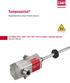 Temposonics. Magnetostrictive Linear Position Sensors. TH CANbus ATEX / IECEx / CEC / NEC / EAC Ex certified / Japanese approval Operation Manual