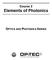 Course 2 Elements of Photonics OPTICS AND PHOTONICS SERIES