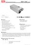 RSP-1500 series. 1500W Single Output Power Supply. File Name:RSP-1500-SPEC Sicherheit ID