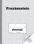 Frankenstein. Journal. Why do people judge others by the way they look?