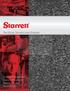 Starrett Tru-Stone Technologies Division Granite Products & Services Table of Contents